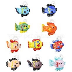 5 pièces 5 couleurs pendentifs au chalumeau faits à la main&nbsp;LAMP-FS0001-80A