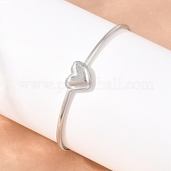 Pulseras de acero inoxidable 304 para mujer&nbsp;BJEW-N040-01B-P