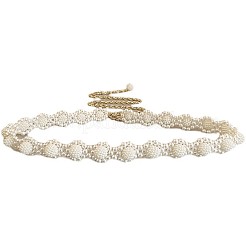 Цветок пластиковый искусственный жемчуг бисер сплав талии живот цепи для женщин FS-WG81ED8-01