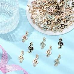 60шт 4 цвета сплава эмалевые подвески&nbsp;ENAM-YW0005-58