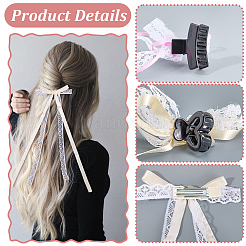 10 шт. 5-х цветные заколки-бантики из полиэфирной смолы PHAR-CN0001-05