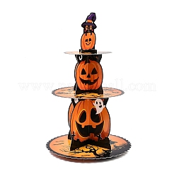 Présentoir à cupcakes en papier citrouille d'Halloween à un étage&nbsp;TH-CBA171D-01A