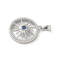 Латунные микро проложить кубического циркония подвески&nbsp;KK-P334-01P