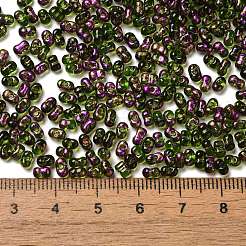 Spray bemalte Glasperlen&nbsp;SEED-F005-07A-05