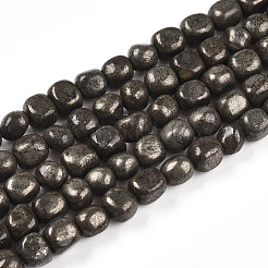 Природного пирита бисер нитей G-N346-04A-01