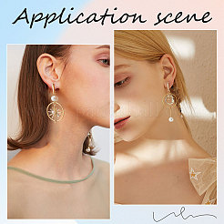 40 шт. латунные серьги-гвоздики KK-CN0002-08