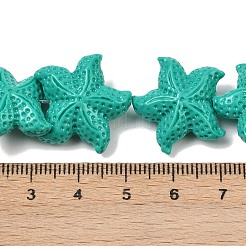 Нити резных бусин синтетического коралла&nbsp;CORA-K009-06C-06