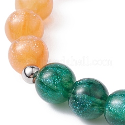 Браслет из смолы с имитацией кошачьего глаза&nbsp;BJEW-JB09566