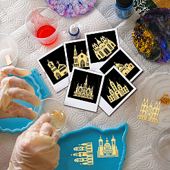 Никелевые декоративные наклейки DIY-WH0450-090