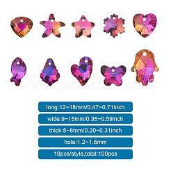 Стеклянные стразы подвески&nbsp;YS-TAC0007-01B