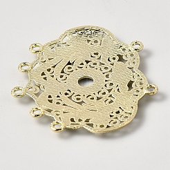 Legierung Fassungen mit Verbinder für Cabochon&nbsp;FIND-WH0173-440LG