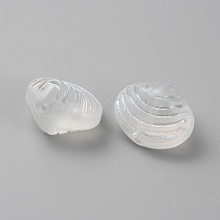 Abalorios de vidrio electroplate&nbsp;GLAA-WH0038-20A
