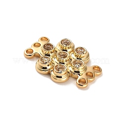 Многожильные звенья из прозрачного кубического циркония из латуни KK-H496-11G