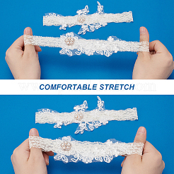 Кружевные эластичные подвязки невесты OCOR-WH0020-08