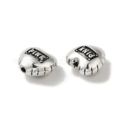 Сплавочные овальные бусины тибетского стиля  PALLOY-P302-01C-AS