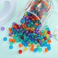 1200шт 6 цвета прозрачные пластиковые бусины KY-SZ0001-55