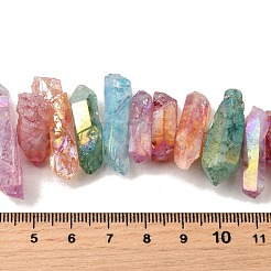 Гальванические природный кристалл кварца бусы пряди G-G791-15-02