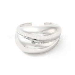 Латунные открытые кольца манжеты RJEW-P098-10P