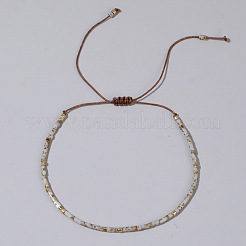 Регулируемые плетеные браслеты из стеклянных бусин в богемном стиле&nbsp;TK4495