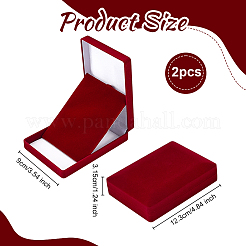 Бархатные коробки для упаковки медалей CON-WH0086-182A
