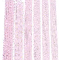 Стеклянные бусины с гальваническим покрытием  EGLA-A044-J1mm-L02