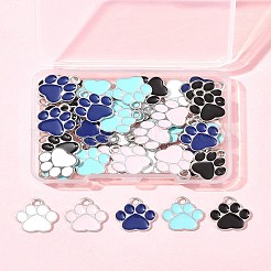 50шт 5 цвета сплава эмалевые подвески&nbsp;ENAM-FS0002-29