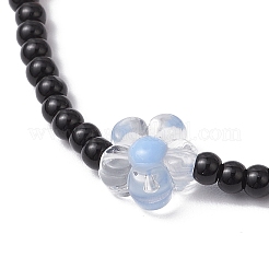 3шт 3 стиля стеклянный акриловый браслет из бисера и стеклянный бисер набор эластичный браслет для женщин&nbsp;BJEW-JB11749