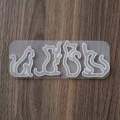 Силиконовые Молды для ключей в форме кошки&nbsp;SIL-B074-01A