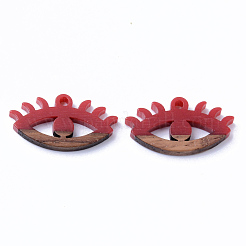 Подвески из смолы и ореха&nbsp;RESI-N025-009A-B02