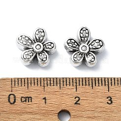 Сплавочные овальные бусины тибетского стиля  TIBEB-F065-01AS-01