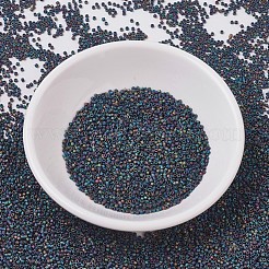 MIYUKIデリカビーズ  シリンダー  日本製シードビーズ  11/0  （db0871)マットブラックab  1.3x1.6mm  穴：0.8mm  約2000PCS /ボトル  10 G /ボトル&nbsp;SEED-JP0008-DB0871