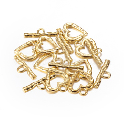 Chiusure toggle di sitle tibetano&nbsp;TIBE-S002-G-FF