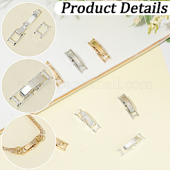 18 Stück umweltfreundliche Uhrenarmbandverschlüsse aus Messing in 3 Farben.&nbsp;KK-SC0007-54