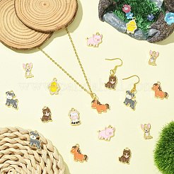 40шт 8 стиля подвески из цинкового сплава с эмалью&nbsp;FIND-CJ0004-47