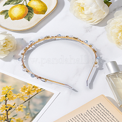 1 шт. резинки для волос из цинкового сплава со стразами&nbsp;OHAR-LP0003-005A