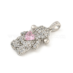 Покрытие стойки латунь микропаве прозрачные подвески из кубического циркония KK-P277-37P