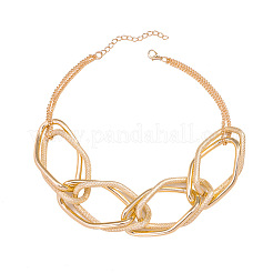 Ожерелья-чокеры из сплава с овальными звеньями и увеличенным звеном для женщин&nbsp;FS-WGFD8E5-01