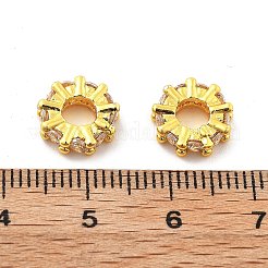 Латунные микропаве из прозрачного кубического циркония&nbsp;KK-R216-12G