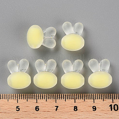 透明なアクリルビーズ  艶消し  二層ビーズ  ウサギの頭部  きいろ  15.5x12x9.5mm  穴：2mm  約202個/211g&nbsp;LS-TACR-S152-12C-SS2105