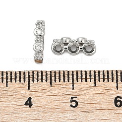 Латунные микропаве прозрачные кубические циркониевые распорки KK-P302-21B-P