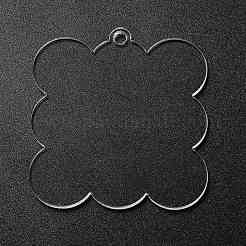 Прозрачные акриловые заготовки подвески TACR-Z003-01G