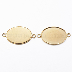 Ионное покрытие (IP) 304 нержавеющая сталь кабошон коннектор настройки&nbsp;X-STAS-H394-A-01G