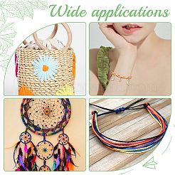 6 рулон круглого вощеного полиэфирного шнура 6 цветов YC-SC0001-03