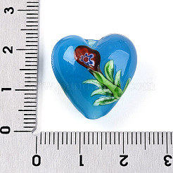 Бусины из стекла миллефиори ручной работы с неровностями LAMP-N024-42