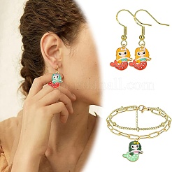 40 шт. Подвески из сплава с эмалью&nbsp;ENAM-CJ0005-65