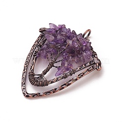 Natürliche Amethyst Chip große Anhänger&nbsp;G-F650-B04