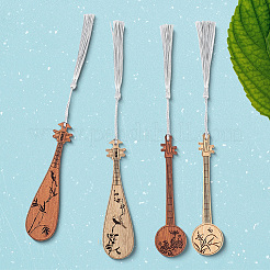 4 шт. деревянные закладки пипа&nbsp;AJEW-WH20020-235