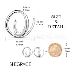 925 orecchini a bottone in argento sterling rodiato&nbsp;JE836A