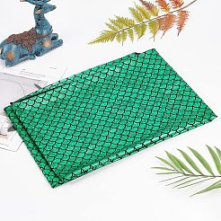 Funkelnder Spandex-Meerjungfrau-bedruckter Fischschuppenstoff mit Hologramm&nbsp;AJEW-WH0118-07B