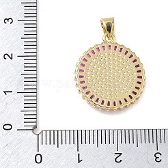 Religion laiton micro pave cubique zircone pendentifs&nbsp;KK-L268-014G-A